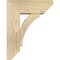 Ekena Millwork Thorton Slat Rough Sawn Bracket w/ Offset Brace, Douglas Fir, 6"W x 14"D x 18"H BKT0604X14X18THR06RDF - alternate 3